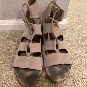 Steve Madden Suede Lace Up Sandals